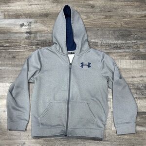 Under Armour Kids Gray and Navy Hoodie
